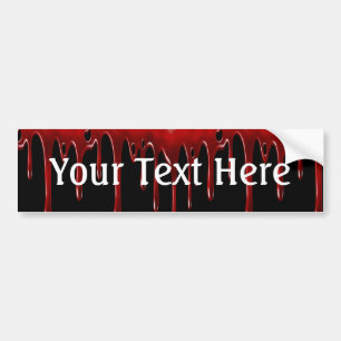 Falln Blood Drips Black Bumper Sticker
