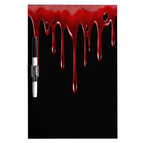 Falln Blood Drips Black Dry Erase Board