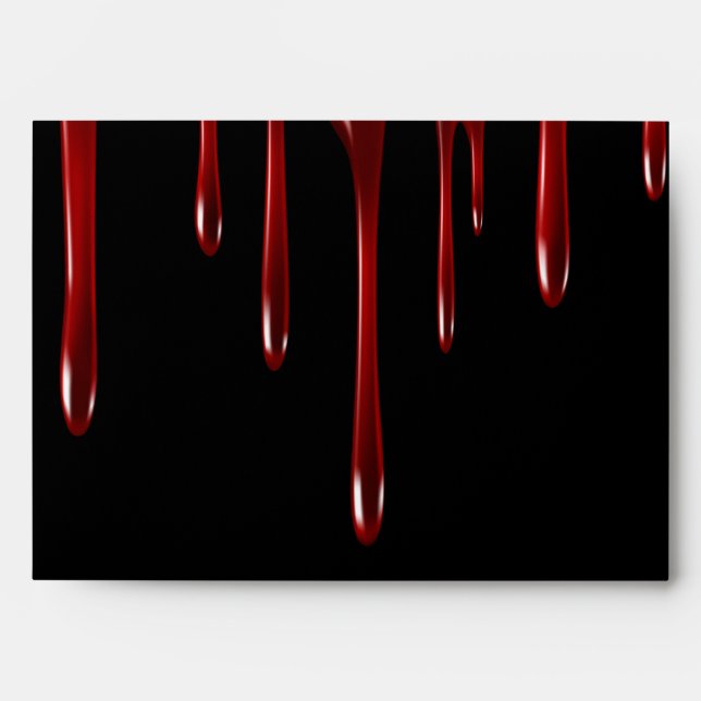 Falln Blood Drips Black Envelope (Front)