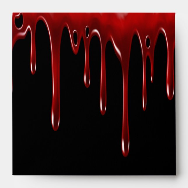 Falln Blood Drips Black Envelope (Front)
