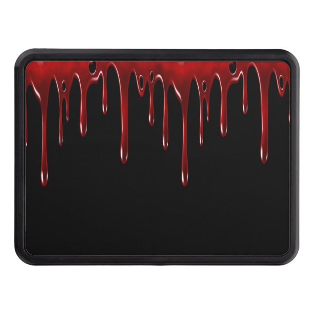 Falln Blood Drips Black Hitch Cover (Front)