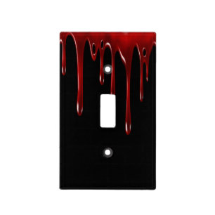 Falln Blood Drips Black Light Switch Cover