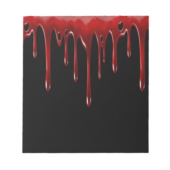 Falln Blood Drips Black Notepad (Front)