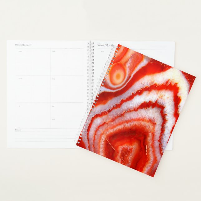 Falln Blood Orange Agate. Planner (Display)