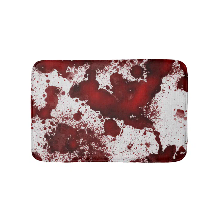 Falln Blood Stains Bath Mat Zazzle