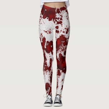 Falln Blood Stains Leggings by FallnAngelCreations at Zazzle