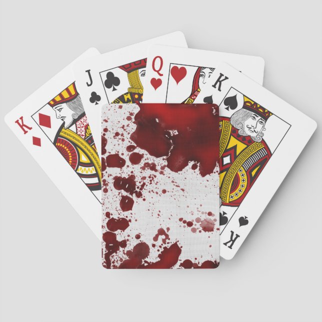 Falln Blood Stains Poker Cards (Back)