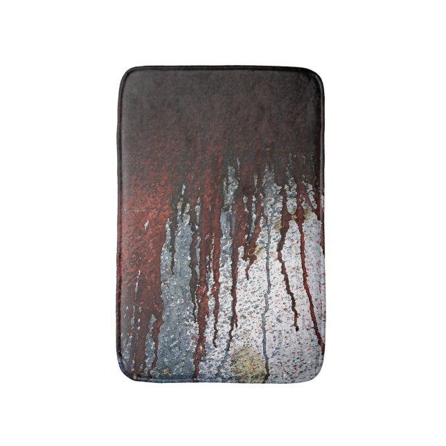 Falln Bloody Rust Drips Bath Mat (Front Vertical)