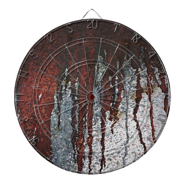Falln Bloody Rust Drips Dart Board (Front)