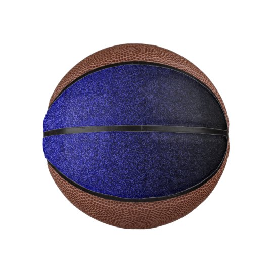 Falln Blue & Black Glitter Gradient Basketball | Zazzle.com