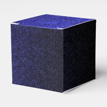 Falln Blue & Black Glitter Gradient Favor Boxes by FallnAngelCreations at Zazzle