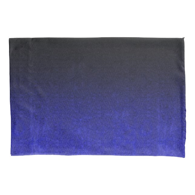 Falln Blue & Black Glitter Gradient Pillowcase (Front)