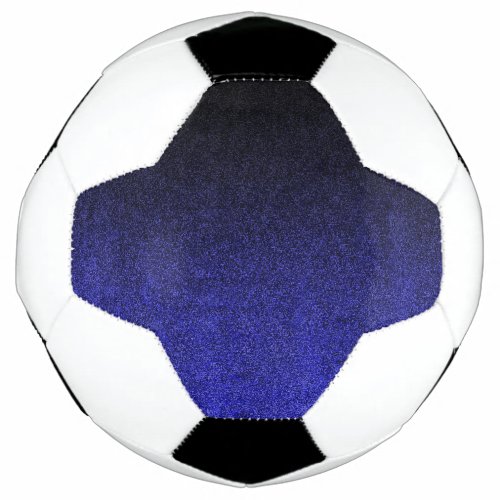 Falln Blue  Black Glitter Gradient Soccer Ball