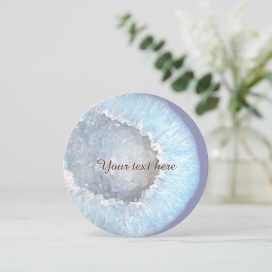 Falln Blue Crystal Geode (Standing Front)