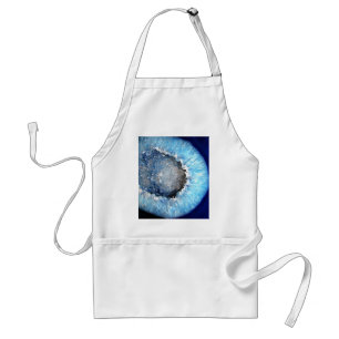 Falln Blue Crystal Geode Adult Apron