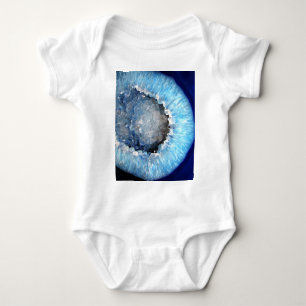 Falln Blue Crystal Geode Baby Bodysuit