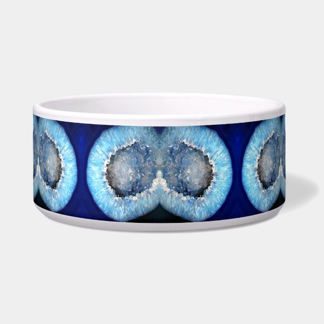 Falln Blue Crystal Geode Bowl (Front)