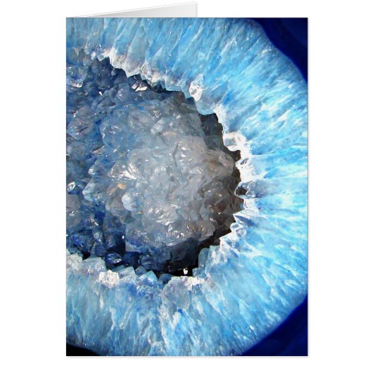 Falln Blue Crystal Geode Cards (Front)