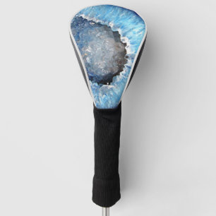 Falln Blue Crystal Geode Golf Head Cover