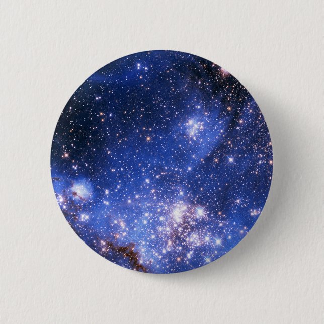 Falln Blue Embrionic Stars Button (Front)