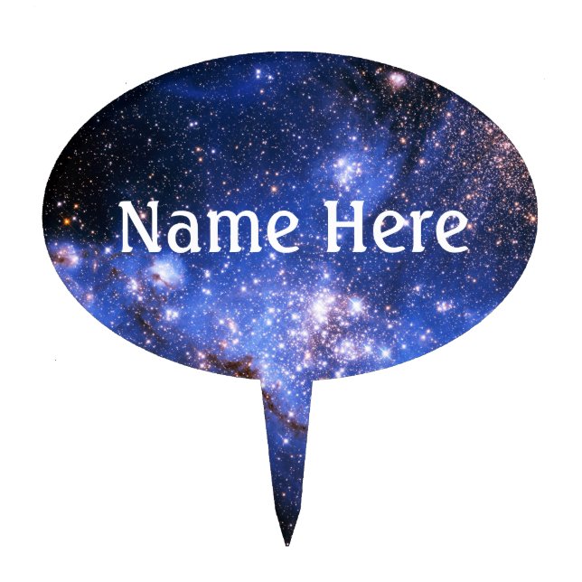 Falln Blue Embrionic Stars Cake Topper (Front)