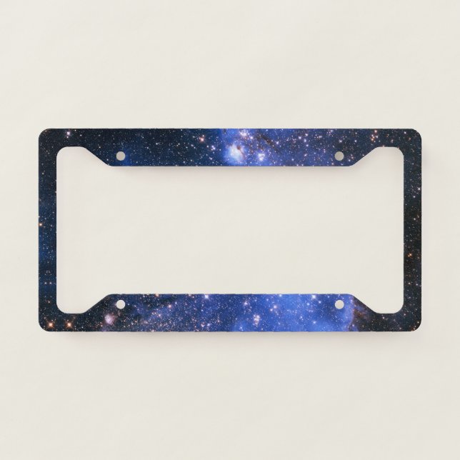 Falln Blue Embrionic Stars License Plate Frame (Front)