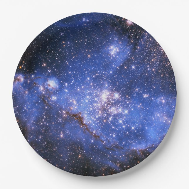Falln Blue Embrionic Stars Paper Plates (Front)