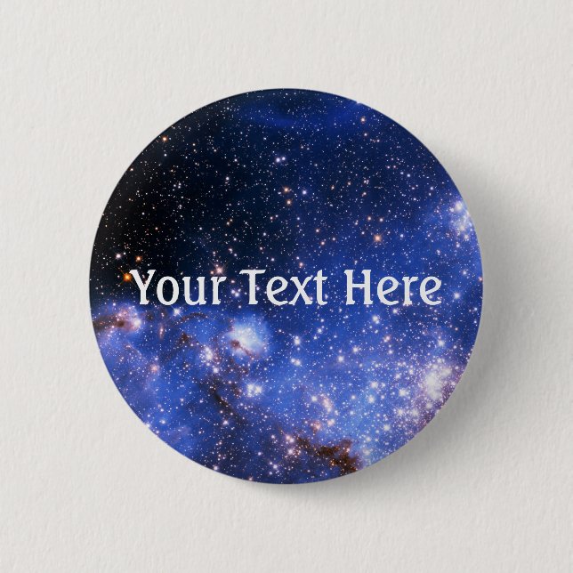 Falln Blue Embrionic Stars Pinback Button (Front)