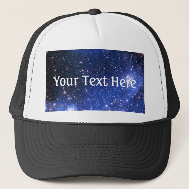 Falln Blue Embrionic Stars Trucker Hat (Front)
