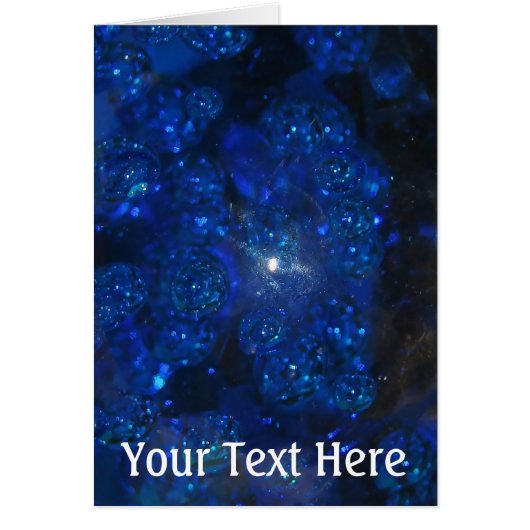 Falln Blue Glass Bubbles (Front)