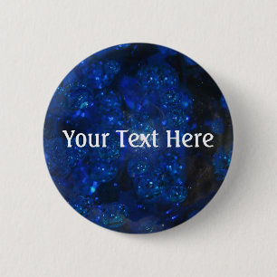 Falln Blue Glass Bubbles Button