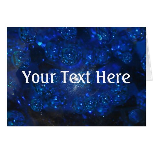 Falln Blue Glass Bubbles Cards (Front Horizontal)