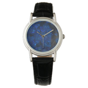 Falln Blue Glass Bubbles Watch