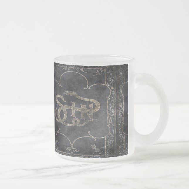 Falln Book of Sin Frosted Glass Coffee Mug (Right)