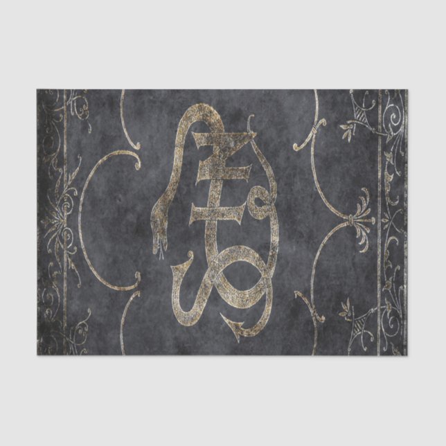 Falln Book of Sin Tissue Paper (Front)