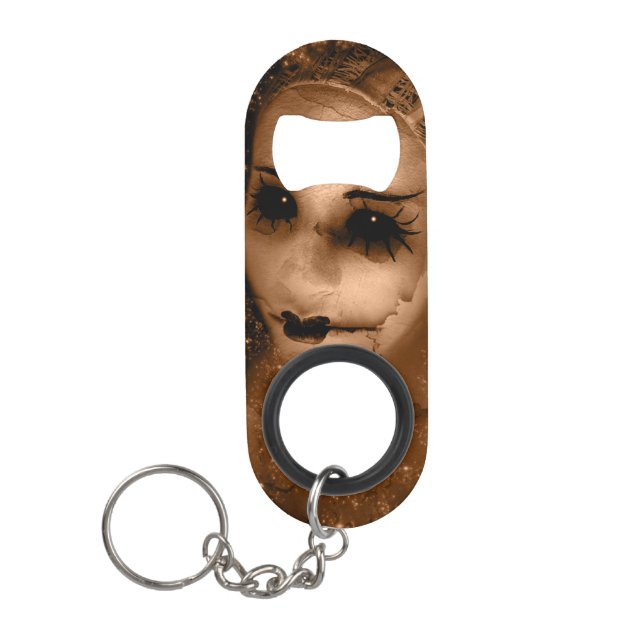 Falln Broken Pierrot Keychain Bottle Opener (Front)