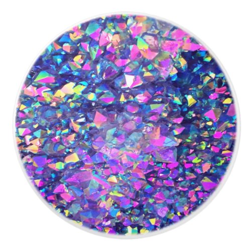 Falln Bubble Crystals Ceramic Knob