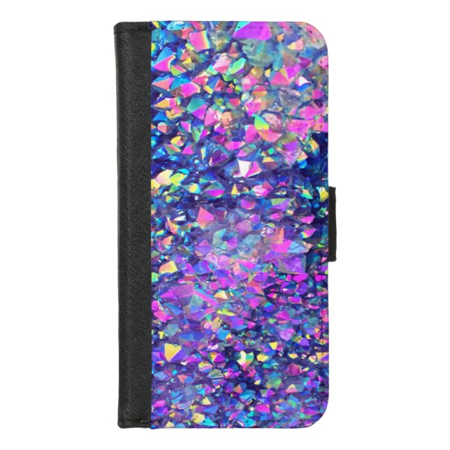 Falln Bubble Crystals iPhone Wallet Case (Front)