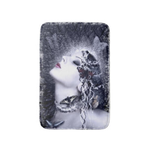 Falln Butterfly Original Art Bath Mat