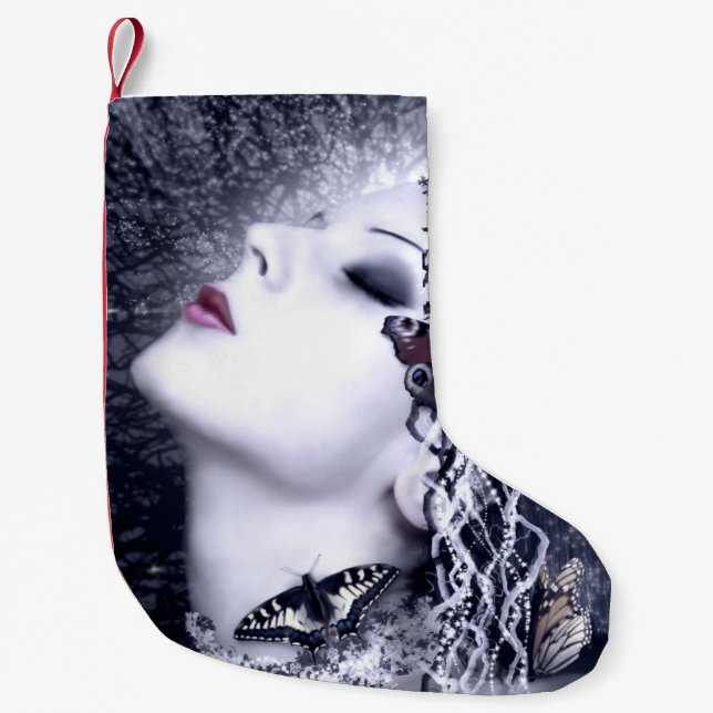 Falln Butterfly Small Christmas Stocking (Front)