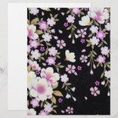 Falln Cascading Pink Flowers (Front/Back)