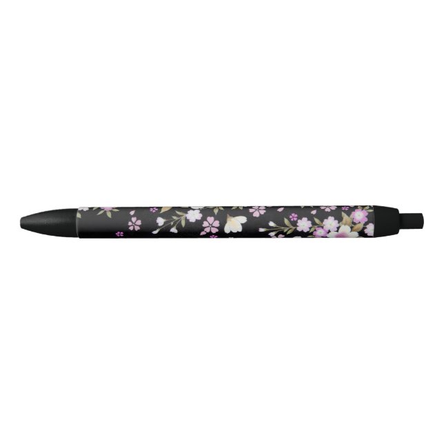 Falln Cascading Pink Flowers Pen (Front)