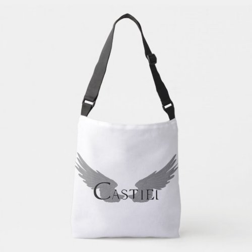 Falln Castiel With Wings Black Crossbody Bag