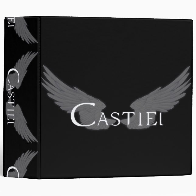 Falln Castiel With Wings White Binder (Front/Spine)