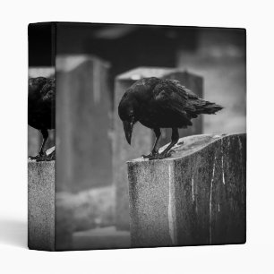 Falln Cemetery Crow 3 Ring Binder
