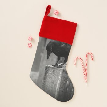 Falln Cemetery Crow Christmas Stocking by FallnAngelCreations at Zazzle