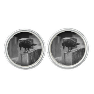 Falln Cemetery Crow Cufflinks