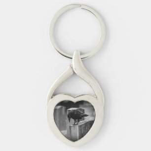 Falln Cemetery Crow Keychain