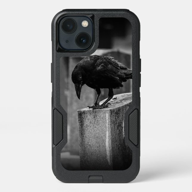Falln Cemetery Crow Otterbox iPhone Case (Back)