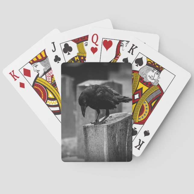 Falln Cemetery Crow Poker Cards (Back)
